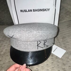BRAND NEW NEVER WORN!!. Ruslan Baginskiy Grey Wool hat. Size Small. FINAL SALE